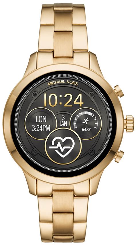 gold michael kors smartwatch|michael kors mkt5045 smartwatch.